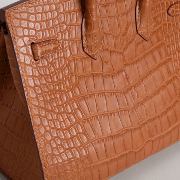 wsxc1747148023914_3 Luxury Hermes Bag CC37 Gold Matte Alligator Crocodile Birkin Sellier 20CM Gold Hardware