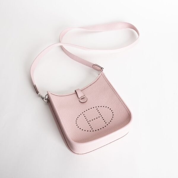wsxc1747148099388_3-scaled-1 Full Handmade Hermes Clemence Leather Mini Evelyne 18CM 3Q Rose Sakura Silver Hardware