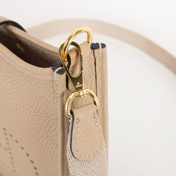 wsxc1747148339048_3 Australia Sydney Hermes Mini Evelyne 18CM Clemence Leather S2 Gris Trench Gold Hardware