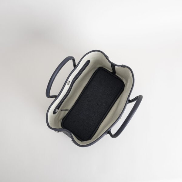 Hermes Bag Boutique Garden Party 30CM Negonda Leather 2Z Blue Nuit Silver Hardware