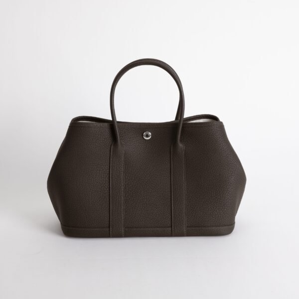 wsxc1747763252352_0-scaled-2 Hermes Tote Bag Garden Party 30CM Negonda Leather CK46 Ebene Silver Hardware