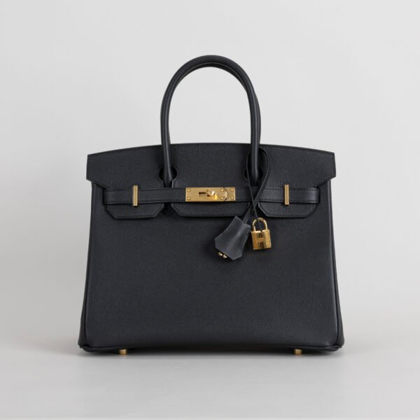 Hermes Bag Price CC89 Noir Epsom Leather Birkin 30CM Gold Hardware