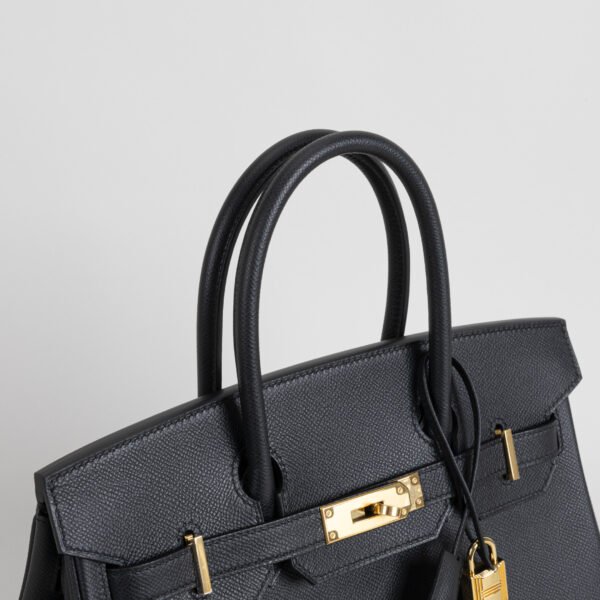 Hermes Bag Price CC89 Noir Epsom Leather Birkin 30CM Gold Hardware