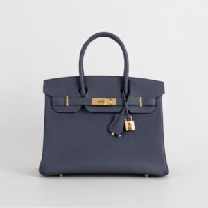 wsxc1747763840415_0 Hermes Women’s Bag Togo Leather Birkin 30CM 2Z Blue Nuit Gold Hardware
