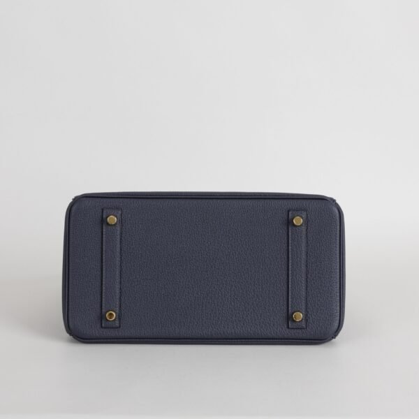 Hermes Women’s Bag Togo Leather Birkin 30CM 2Z Blue Nuit Gold Hardware