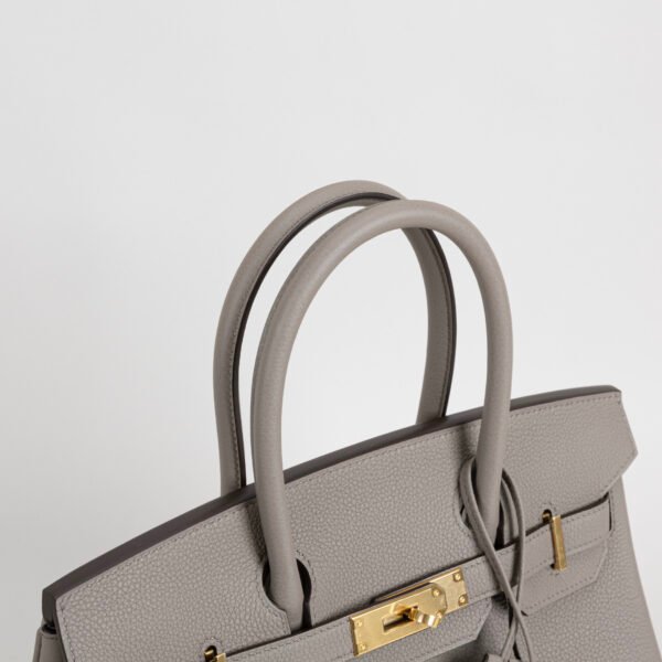 Canada Toronto Hermes Birkin 30CM Togo Leather M8 Gris Asphalt Gold Hardware