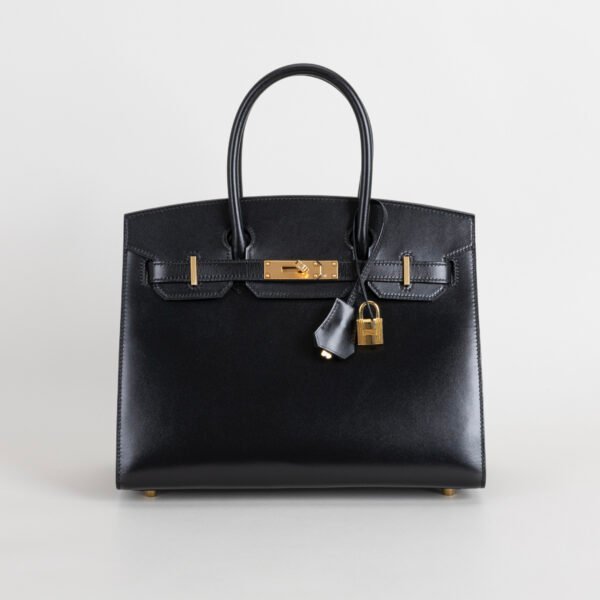 wsxc1747763897913_0 Hermes Bag Images CC89 Noir Box Leather Birkin Sellier 30CM Gold Hardware