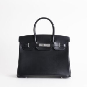 wsxc1747763899967_0-scaled-1 UAE Dubai Hermes Box Leather Birkin 30CM CK89 Noir Silver Hardware