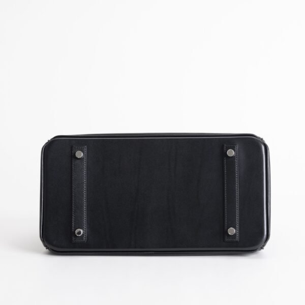 UAE Dubai Hermes Box Leather Birkin 30CM CK89 Noir Silver Hardware