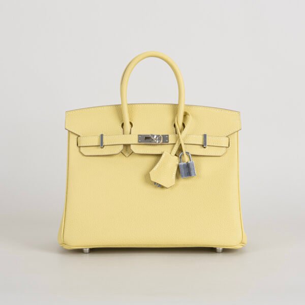 wsxc1747927335157_0-1 Hermes Bag Price Togo Leather Birkin 25CM 1Z Jaune Poussin Silver Hardware