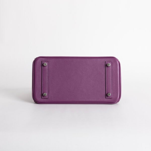 UAE Dubai Hermes Birkin 25CM Swift Leather P9 Anemone Silver Hardware