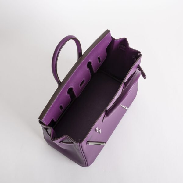 UAE Dubai Hermes Birkin 25CM Swift Leather P9 Anemone Silver Hardware