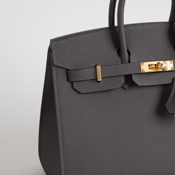 Australia Canberra Hermes Epsom Birkin Sellier 25CM 8F Etain Gold Hardware