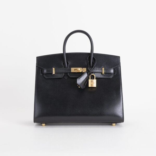 wsxc1748102894659_0-scaled-1 UK London Hermes Box Leather Birkin Sellier 25CM CK89 Noir Gold Hardware