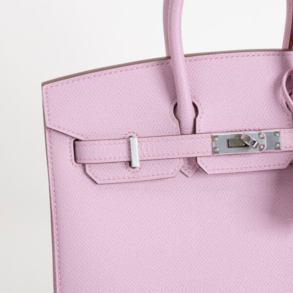wsxc1748102943683_2 Canada Toronto Herms Epsom Leather Birkin Sellier 25CM X9 Mauve Sylvestre Silver Hardware