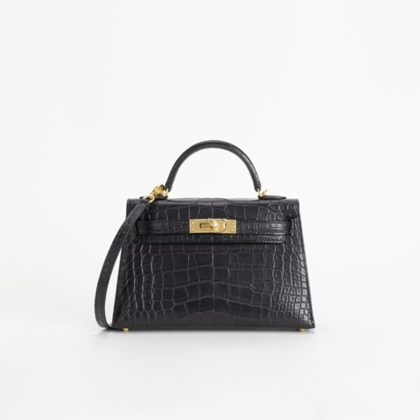 wsxc1748972172816_0-scaled-2 UAE Dubai Herme Mini Kelly 19CM CC89 Noir Matte Alligator Crocodile Gold Hardware