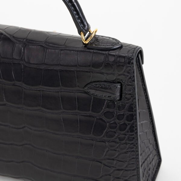 wsxc1748972172816_3 UAE Dubai Herme Mini Kelly 19CM CC89 Noir Matte Alligator Crocodile Gold Hardware