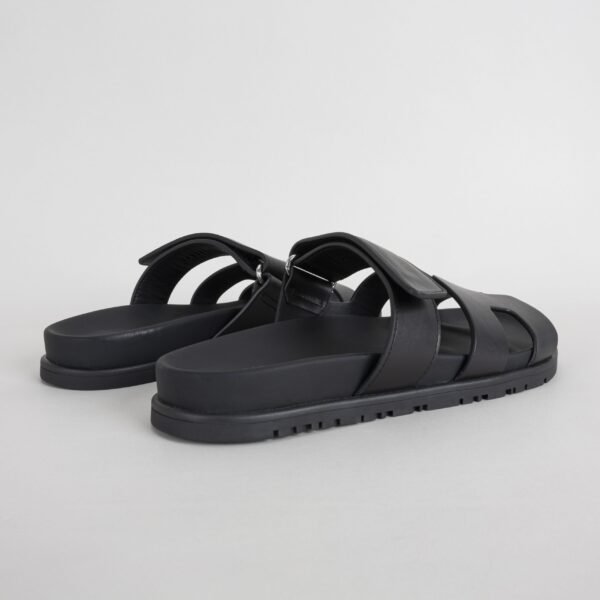 wsxc1749486940206_1-1-scaled-1 UAE Dubai Hermes Chypre Sandals Black Swift Leather Size 34-44