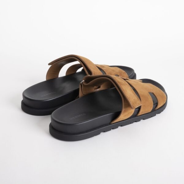 Australia Sydney Hermes 37 Gold Suede Leather Chypre Sandals Size 34-44
