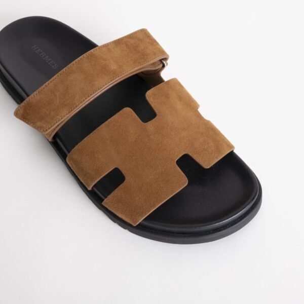 Australia Sydney Hermes 37 Gold Suede Leather Chypre Sandals Size 34-44