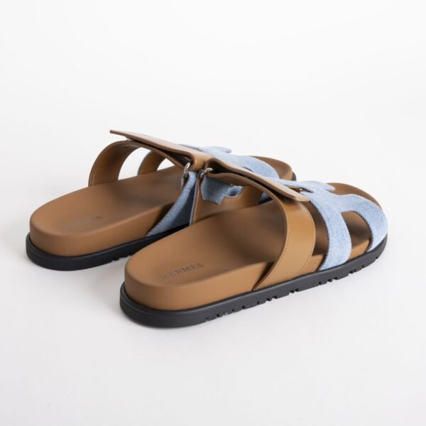 wsxc1749572983866_1-scaled-1 UAE Dubai Hemes Chypre Sandals Blue Jean Denim / 37 Gold Swift Leather Women’s Shoes