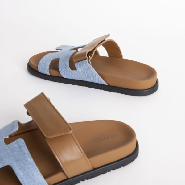 wsxc1749572984427_2-scaled-1 UAE Dubai Hemes Chypre Sandals Blue Jean Denim / 37 Gold Swift Leather Women’s Shoes