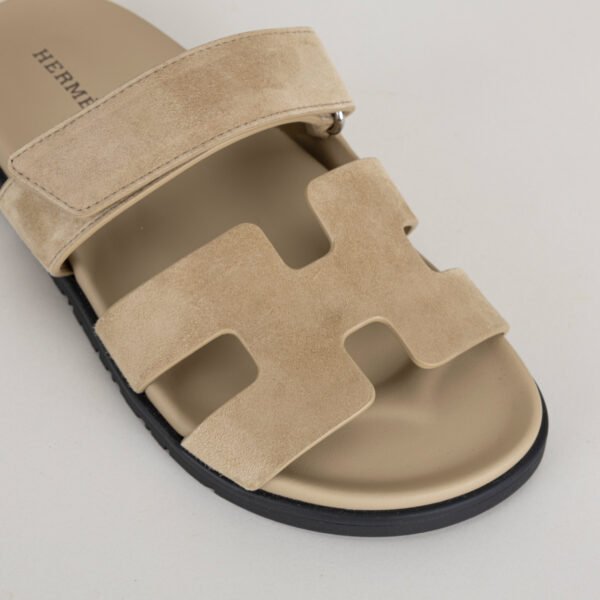 Wholesale Hermes Gris Trench Suede Leather Chypre Sandals Size34-42