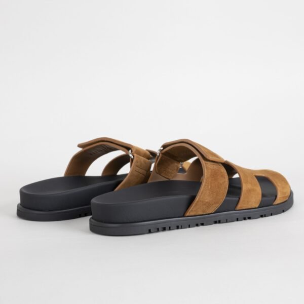 Hermes Shoes Price Suede Leather Chypre Sandals 1H Toffee Size34-42