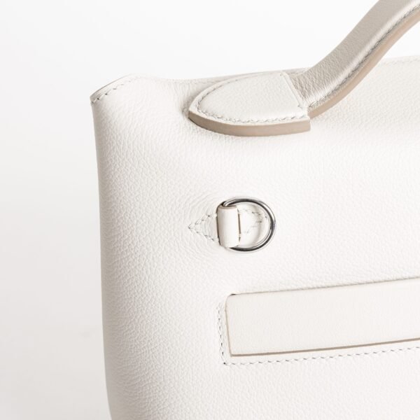 Australia Syney Hermes Mini Kelly 2424 Evercolor / Swift Leather CK10 Craie Silver Hardware