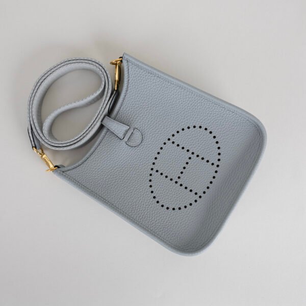 wsxc1750692910153_3 UK London Hermes Mini Evelyne 18CM Clemence Leather 8U Blue Glacier Gold Hardware