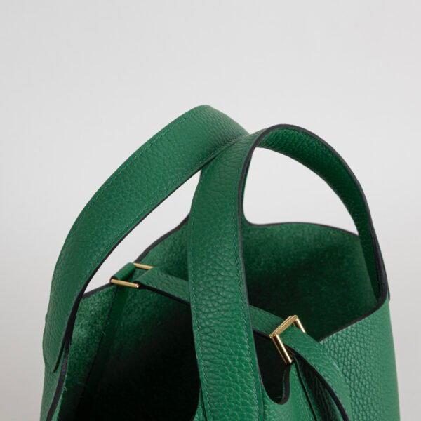 wsxc1754060431509_2 UK London Picotin Lock 18CM Clemence Leather U4 Vert Vertigo Gold Hardware