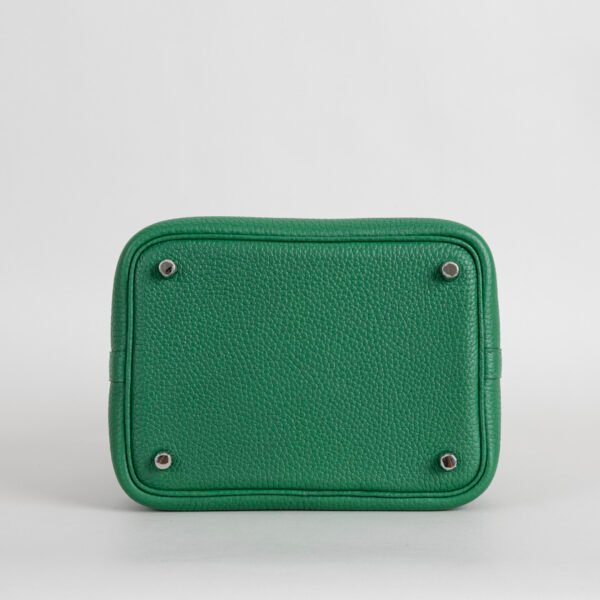 wsxc1754060435771_5 Full Handmade U4 Vert Vertigo Clemence Leather Picotin Lock 18CM Silver Hardware