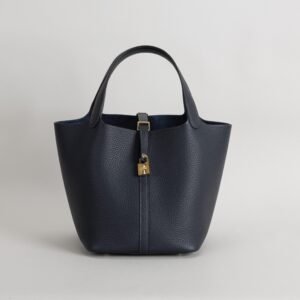 wsxc1754923777502_0-scaled-1 Canada Toronto Clemence Leather 2Z Blue Nuit Picotin 22CM Gold Hardware