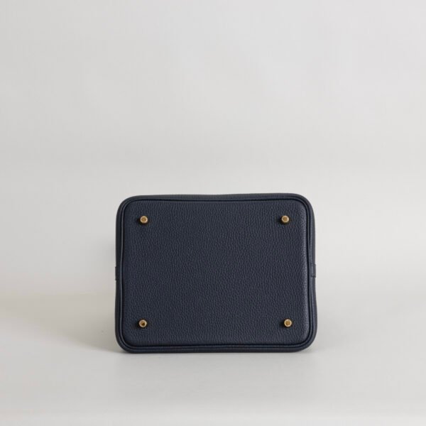 wsxc1754923777502_5 Canada Toronto Clemence Leather 2Z Blue Nuit Picotin 22CM Gold Hardware