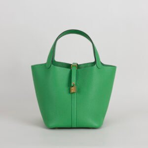 wsxc1754923948693_0 USA New York 1K Bambou Clemence Leather Picotin 22CM Gold Hardware