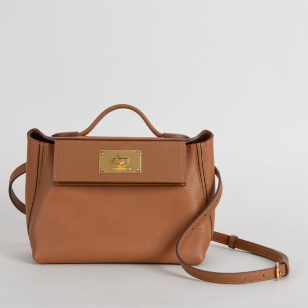 Women’s Tote Bag CC37 Gold Evercolor/ Swift Leather Kelly 2424 Mini Gold Hardware