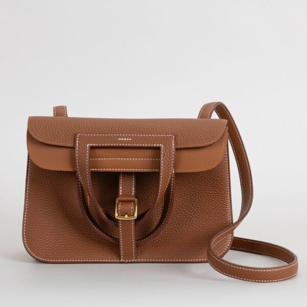 wsxc1755878370033_0-1 Women’s Shoulder Bag Halzan 25CM CC37 Gold Clemence Leather Gold Hardware