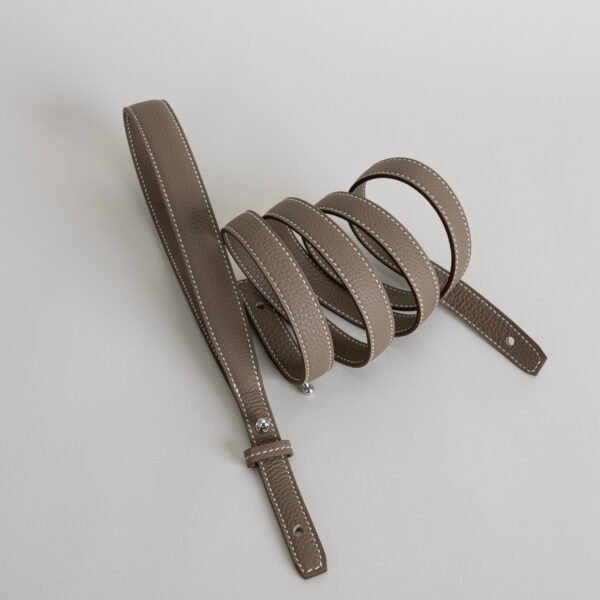 Men’s Clutch Bag Togo Leather Kelly Depeches 25CM CK18 Etoupe Silver Hardware