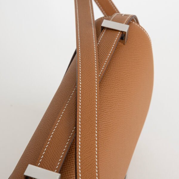 USA New York Constance 24CM CK37 Gold Epsom Leather Silver Hardware