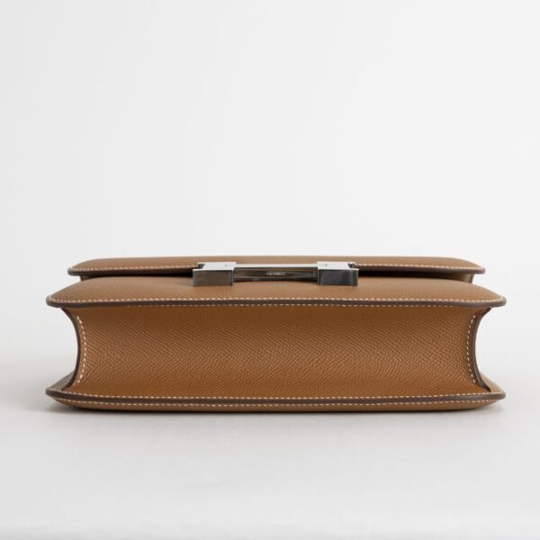 USA New York Constance 24CM CK37 Gold Epsom Leather Silver Hardware