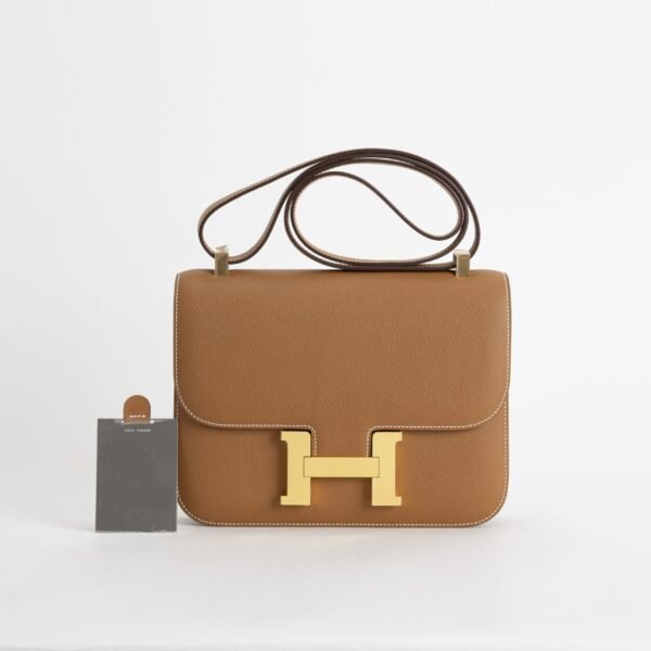 wsxc1757086183511_0-1-scaled-1 Women’s Bag CC37 Gold Epsom Leather Constance 24CM Gold Hardware