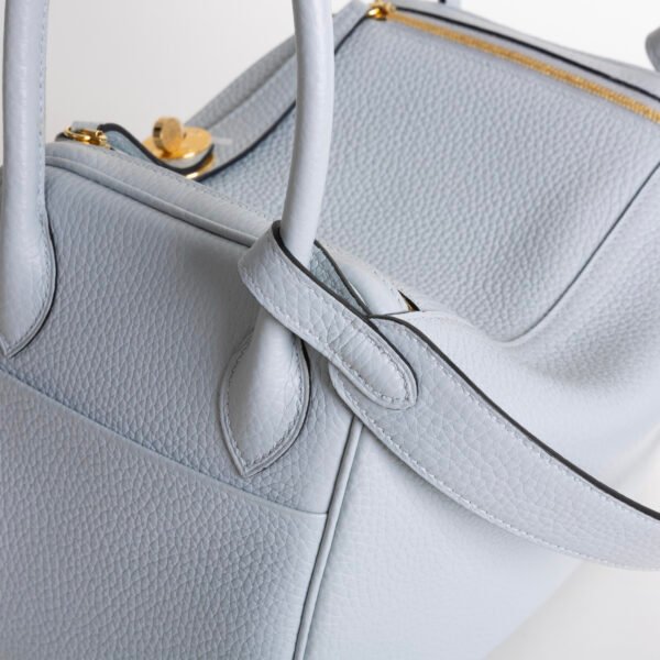 wsxc1758551755882_3 Women’s Shoulder Bag Lindy 26CM Clemence Leather 08 Blue Pale Gold Hardware