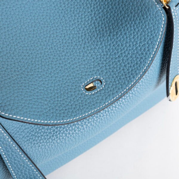 Canada Toronto CC75 Blue Jean Clemence Leather Lindy 26CM Gold Hardware