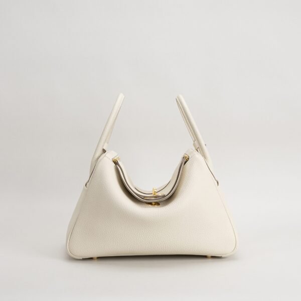 wsxc1758551958814_0-scaled-2 Full Handmade Clemence Leather CC10 Craie Lindy 26CM Gold Hardware