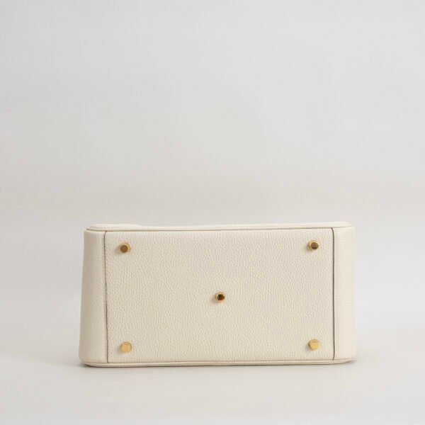 wsxc1758551958814_5 Full Handmade Clemence Leather CC10 Craie Lindy 26CM Gold Hardware