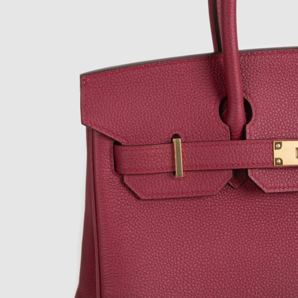 Full Handmade Togo Leather Birkin 30CM Q5 Rouge Casaque Gold Hardware