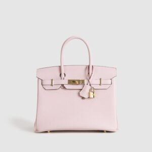 Canana Ottawa Birkin 30CM Togo Leather 3Q Rose Sakura Gold Hardware