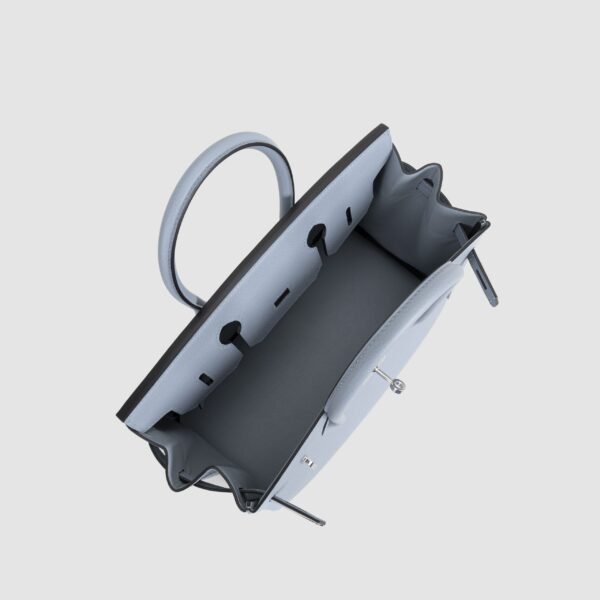 Women’s Tote Bag J7 Blue Lin Togo Leather Birkin 30CM Silver Hardware