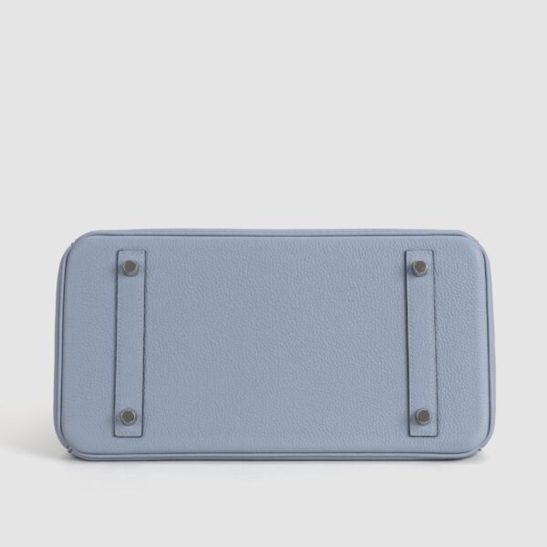 Women’s Tote Bag J7 Blue Lin Togo Leather Birkin 30CM Silver Hardware