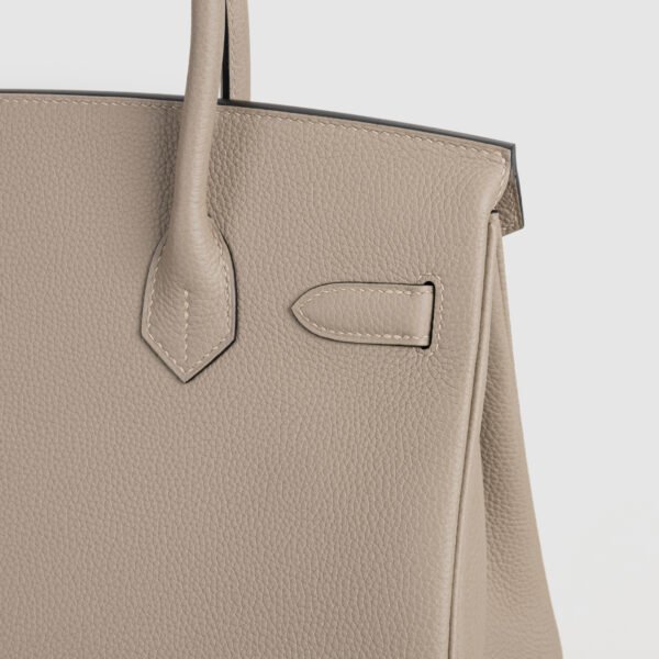 Full Handmade Birkin 30CM Togo Leather S2 Gris Trech Rose Gold Hardware